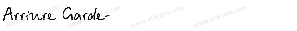 Arrière Garde字体转换